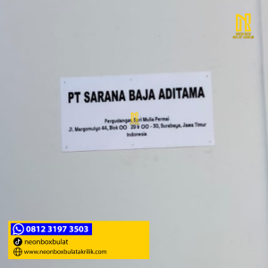 Papan Nama Akrilik Berkualitas di Surabaya