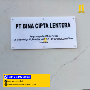 papan nama akrilik