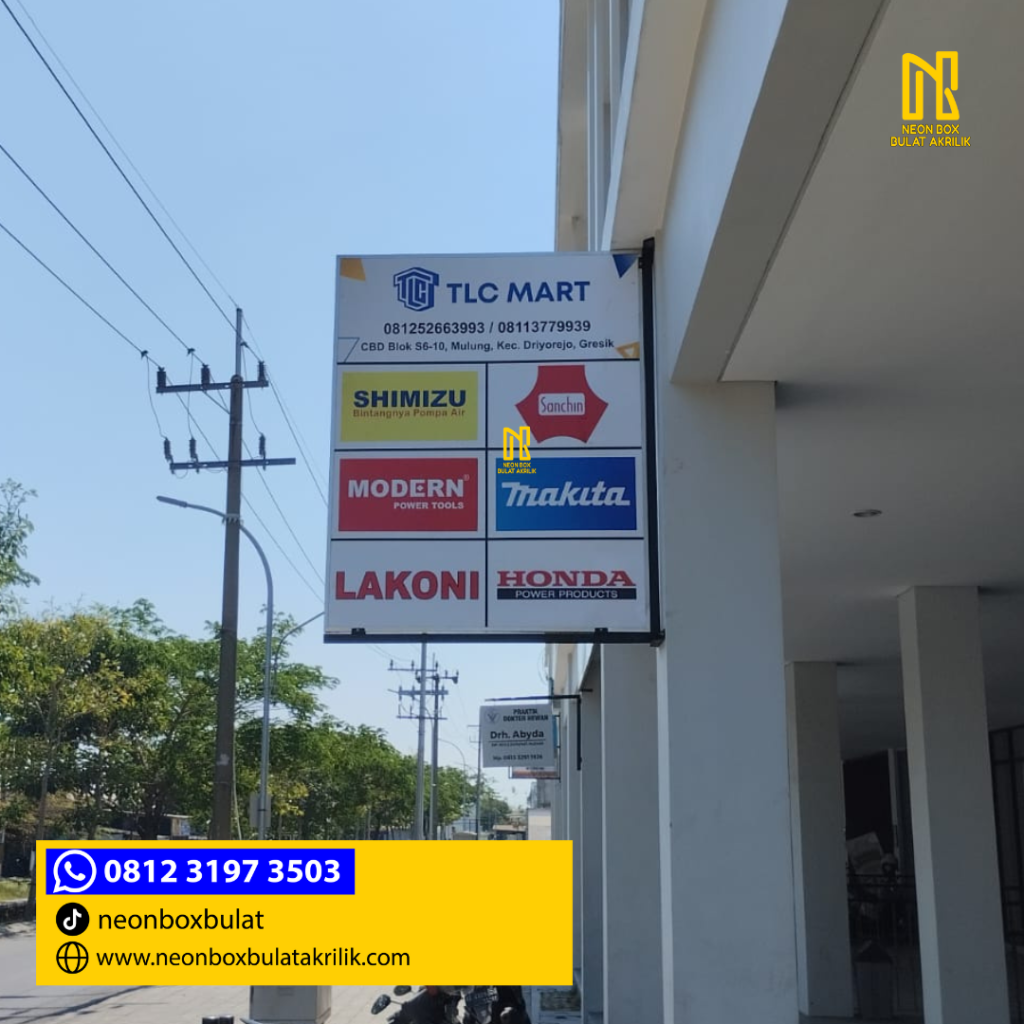 papan nama minimalis