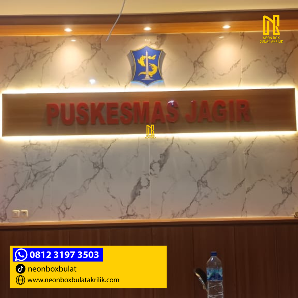 jasa huruf timbul puskesmas