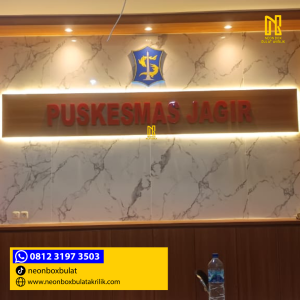 jasa huruf timbul puskesmas
