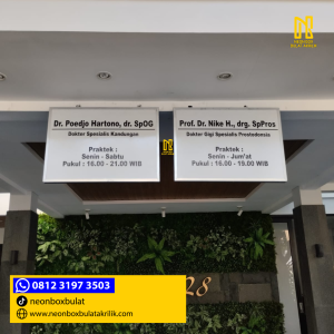 papan nama dokter gigi