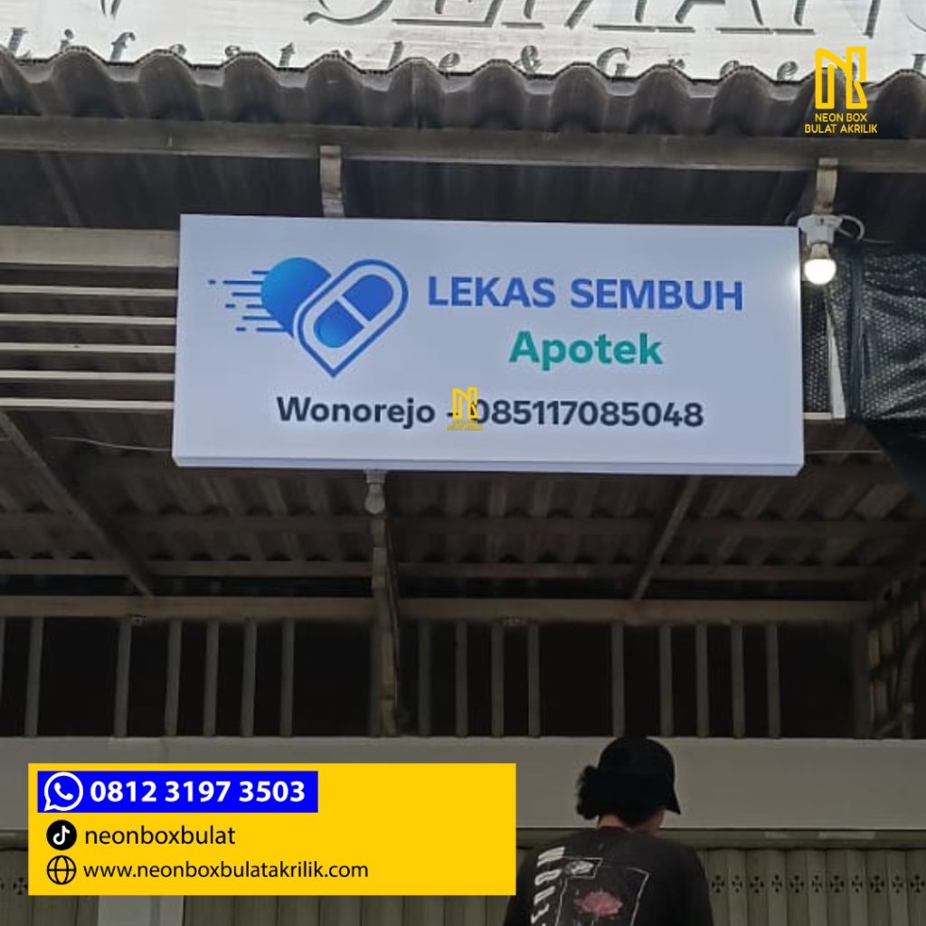 Jasa Papan Nama Standart Farmasi Surabaya WEB