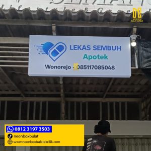Jasa Papan Nama Standart Farmasi Surabaya WEB