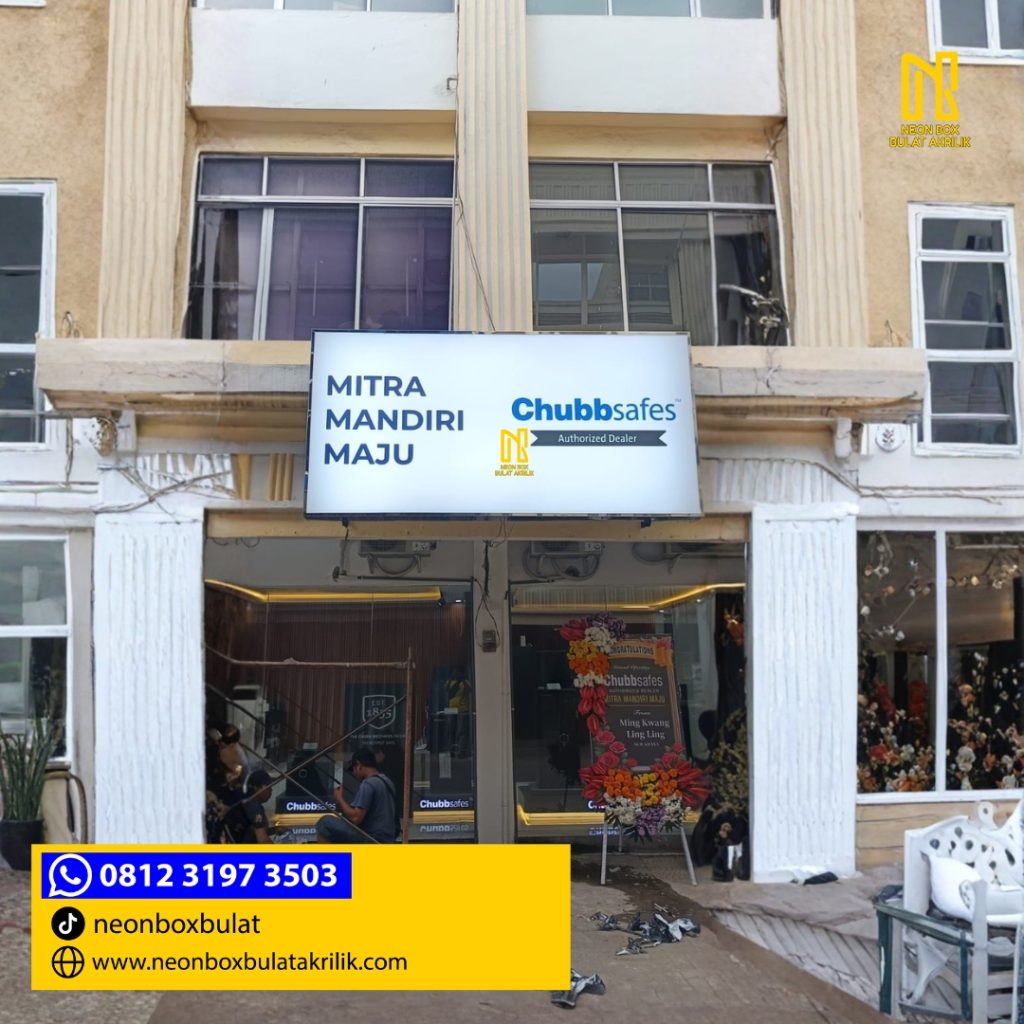 Neonbox Bulat Outdoor Surabaya web