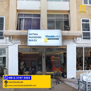 Neonbox Bulat Outdoor Surabaya web