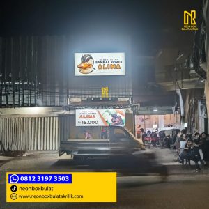 web Neonbox Bulat Outdoor Surabaya