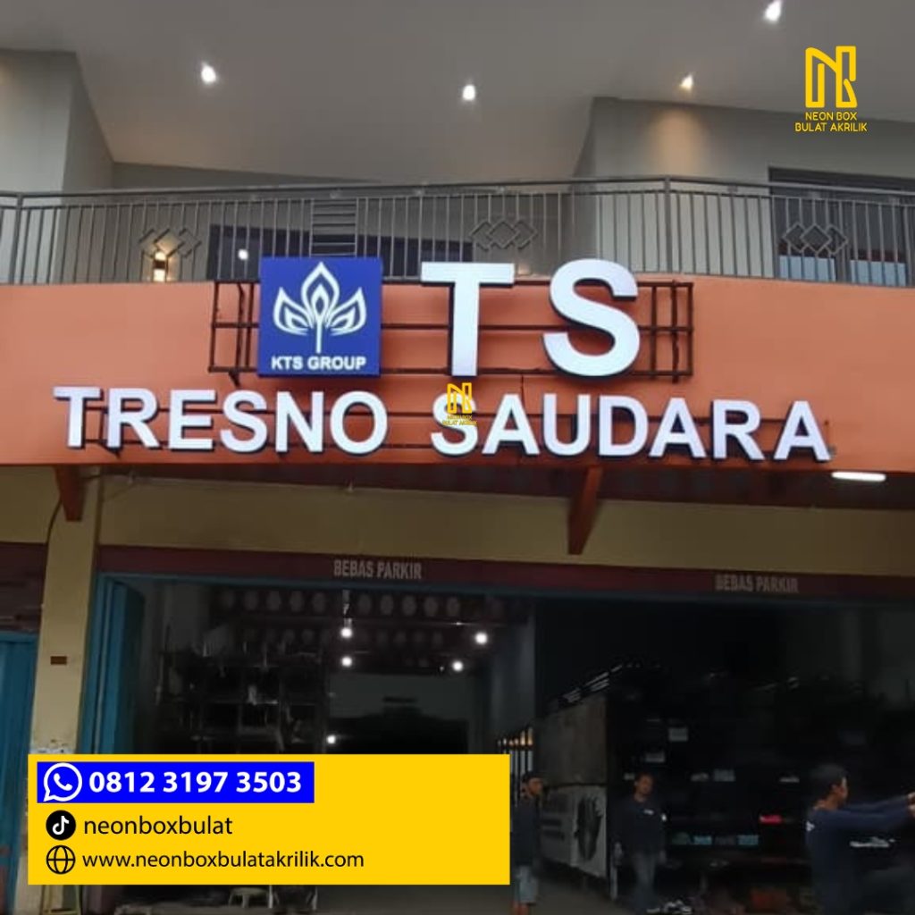 Jasa Produksi Huruf Timbul dan Logo Menyala WEB