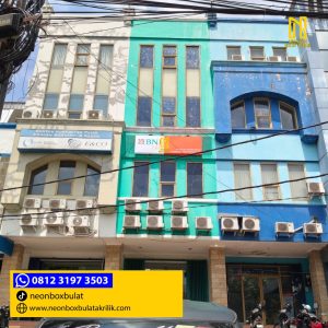 Jasa Produksi Neonbox Bank Surabaya 1 Sisi web