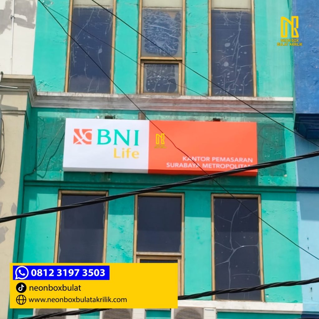 web Jasa Produksi Neonbox Bank Surabaya 1 Sisi