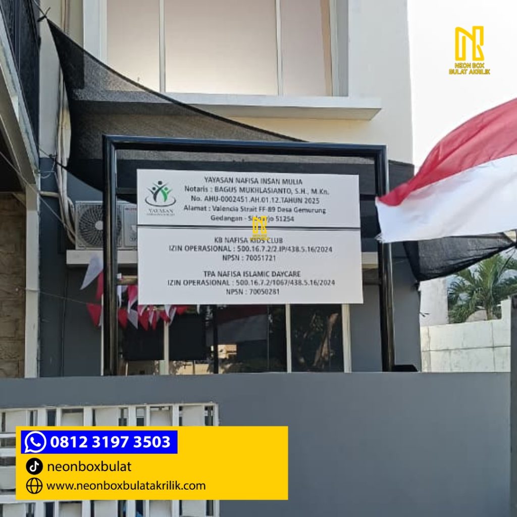 web Papan Nama Dengan Tiang Surabaya