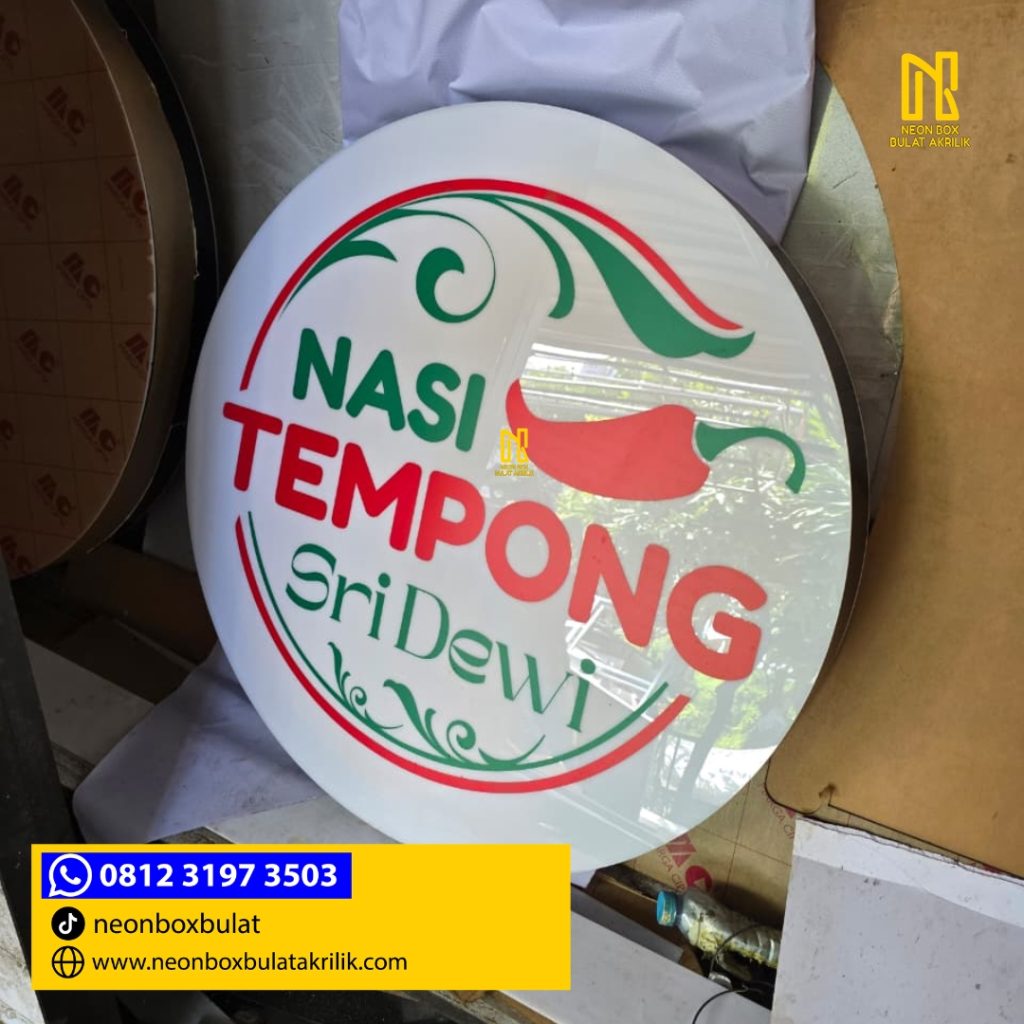 Pembuatan Dan Pemasangan Neonbox Bulat Di Gwalk web