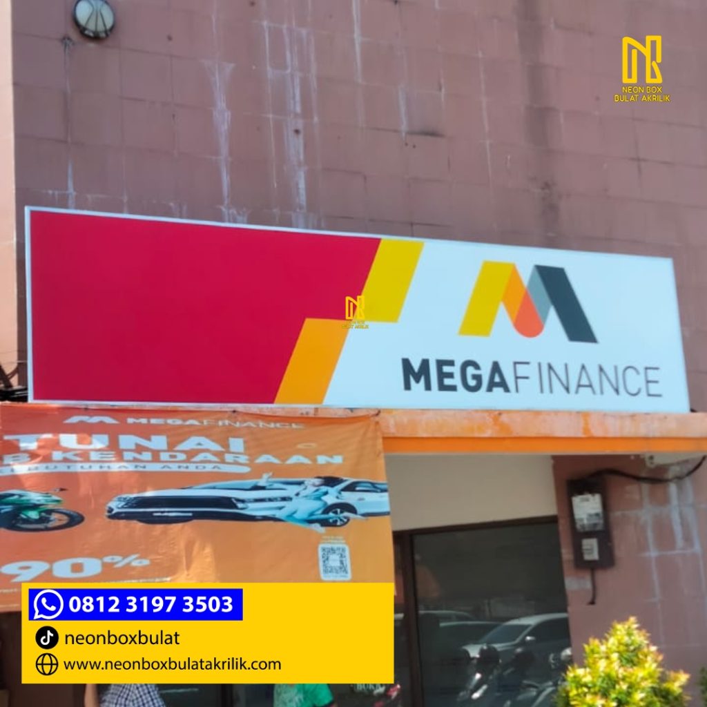 Jasa Produksi dan Pemasangan Neonbox Bank 1 Sisi web